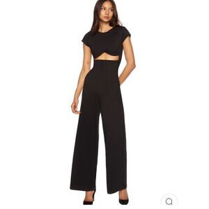 Susana Monaco Reverse Sweetheart Cutout Jumpsuit Black Sz XS NWOT Revolve